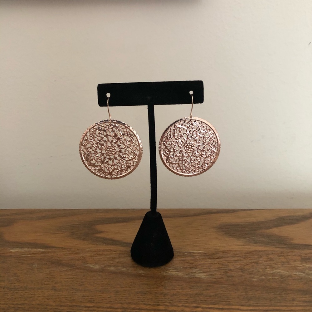 Copper Light Weight Dangle Earrings